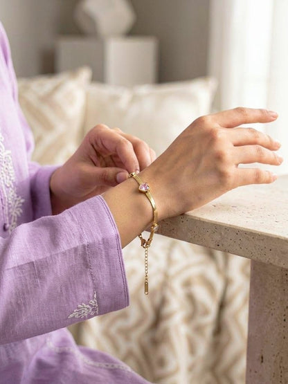 Blush Heart Bracelet – Anti Tarnish Bracelet