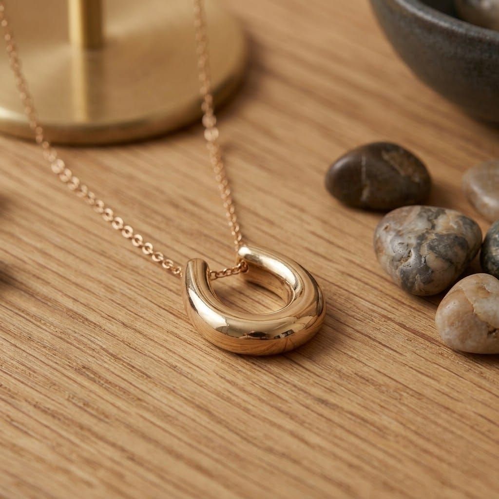 The Lucky Horseshoe Anti-Tarnish Necklace – Gold-Tone