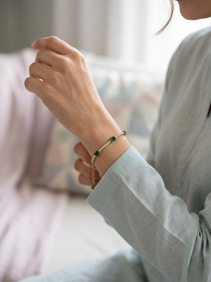 Yasrab – Emerald Queen Tennis Bracelet