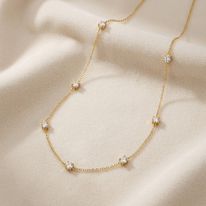 The Celestial Station Sparkle Necklace – Gold-Tone