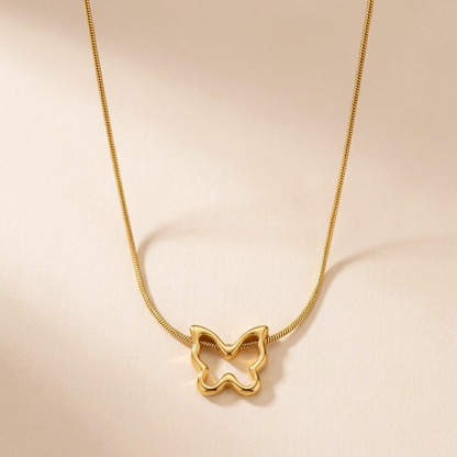 Butterfly Pendant Necklace-Anti Tarnish Butterfly Necklace