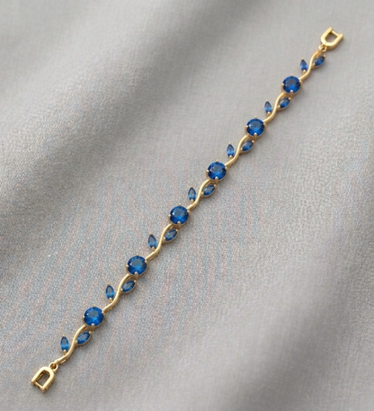 The Enchanted Tulip Floral Vine Bracelet – Gold-Tone
